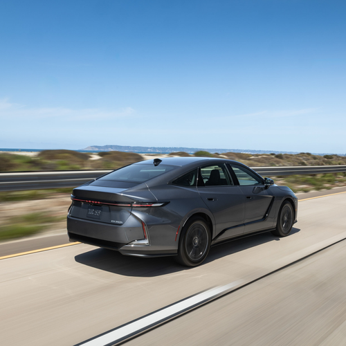 2026 Lexus ES 350H Premium Cloud Burst Gray Rear View
