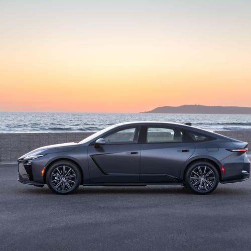 2026 Lexus ES 350H Premium Cloud Burst Gray Side View