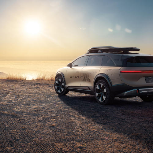 2025 Lucid Gravity X Concept Rear View