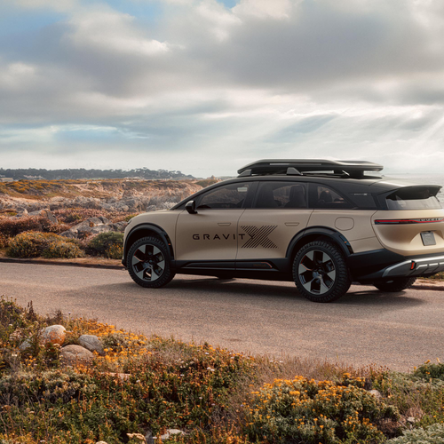 2025 Lucid Gravity X Concept Rear View