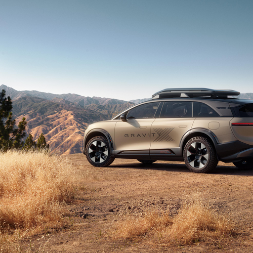2025 Lucid Gravity X Concept Rear View