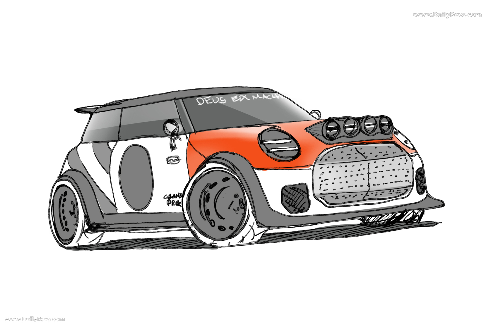 2025 MINI JCW The Machina Concept Sketches