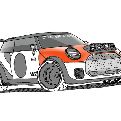 2025 MINI JCW The Machina Concept Sketches