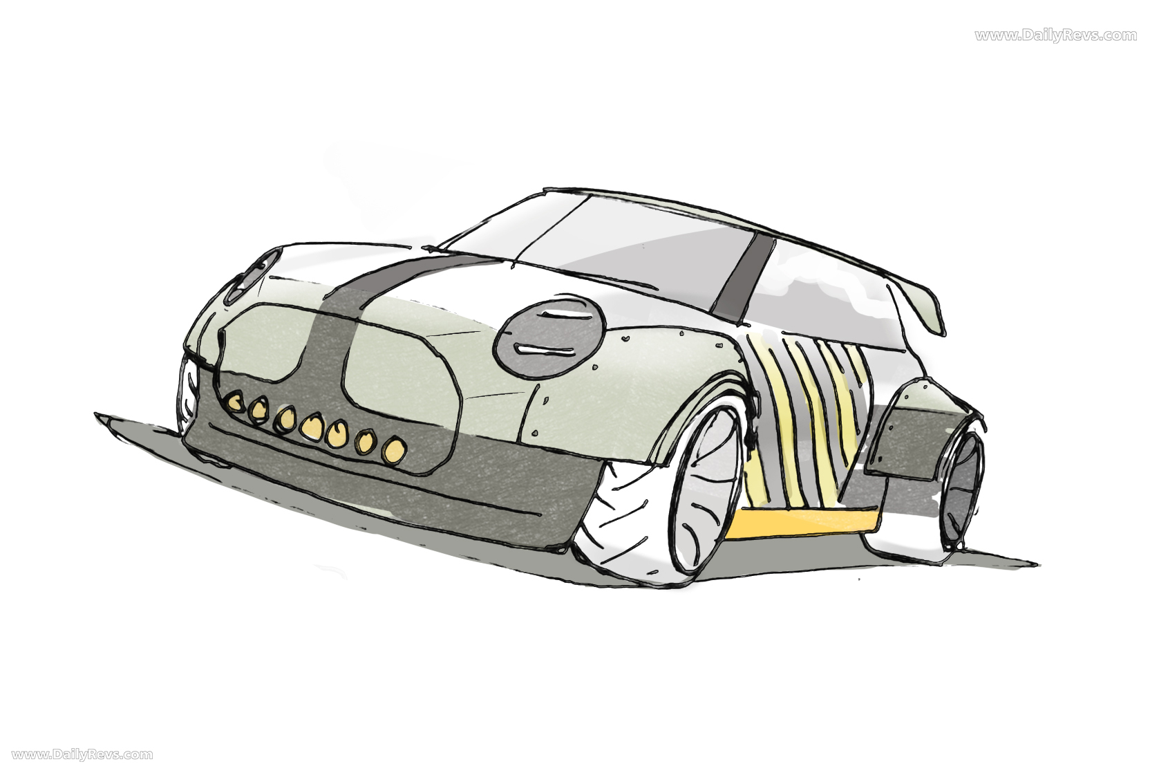 2025 MINI JCW The Skeg Concept Sketches