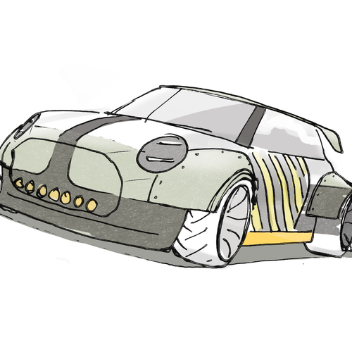 2025 MINI JCW The Skeg Concept Sketches