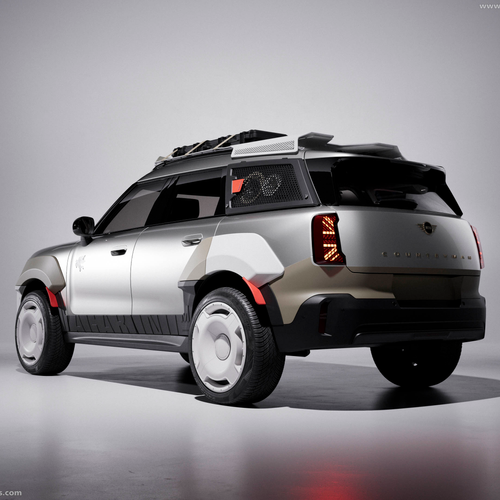 2026 MINI Countryman Vagabund Melting Silver Rear View