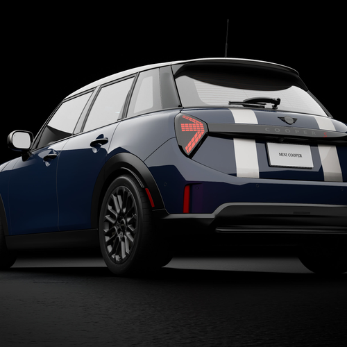 2026 MINI Cooper S 4 Door Rooftop Edition Rear View