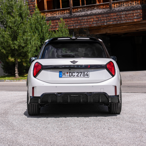 2026 MINI Cooper S 5-door Nanuq White Rear View