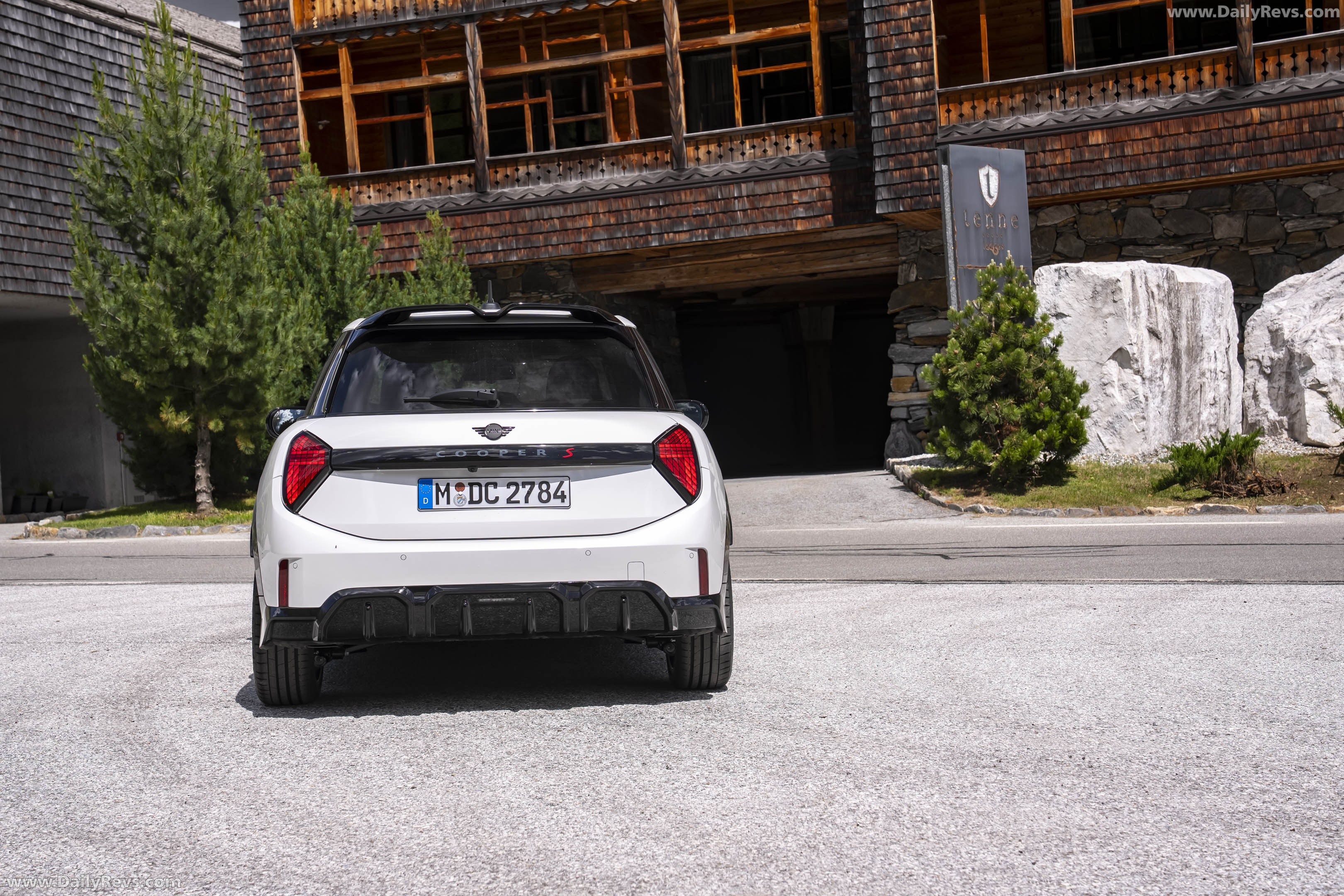 2026 MINI Cooper S 5-door Nanuq White Rear View