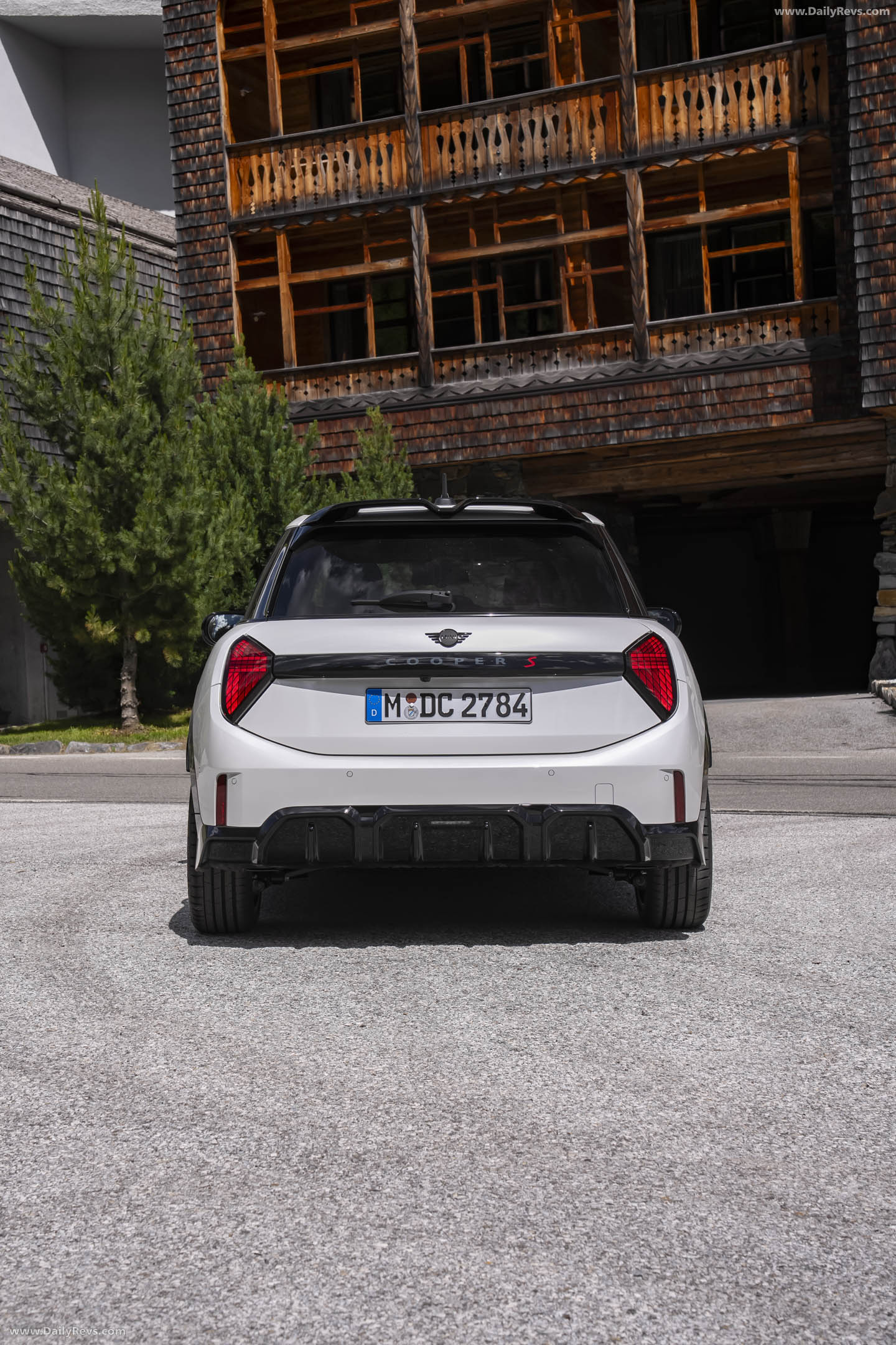 2026 MINI Cooper S 5-door Nanuq White Rear View