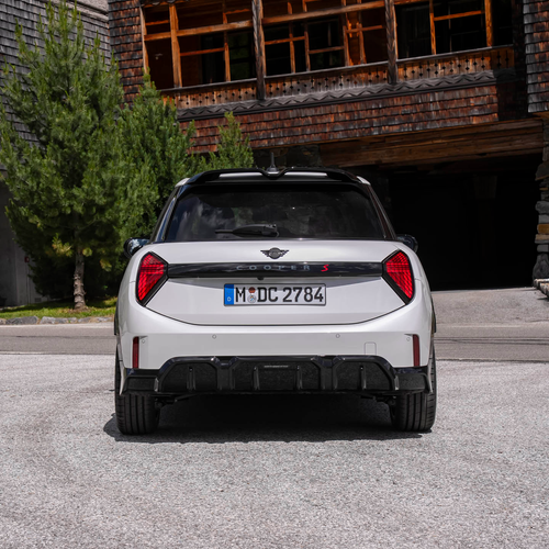 2026 MINI Cooper S 5-door Nanuq White Rear View