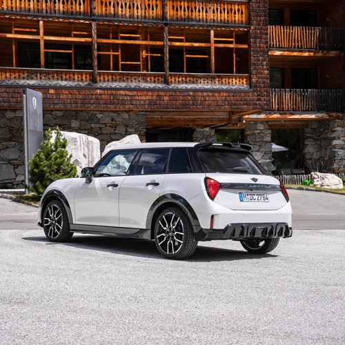2026 MINI Cooper S 5-door Nanuq White Rear View