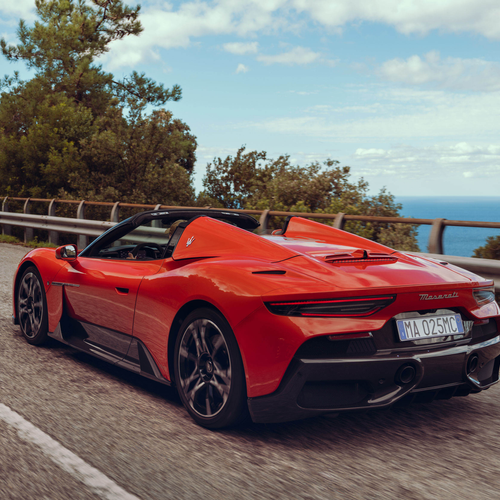 2026 Maserati MCPURA Cielo Devil Orange Rear View