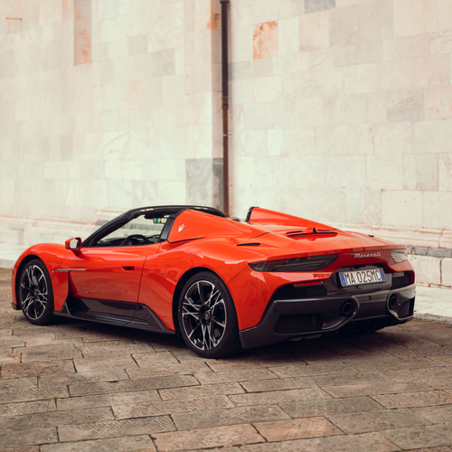 2026 Maserati MCPURA Cielo Devil Orange Rear View