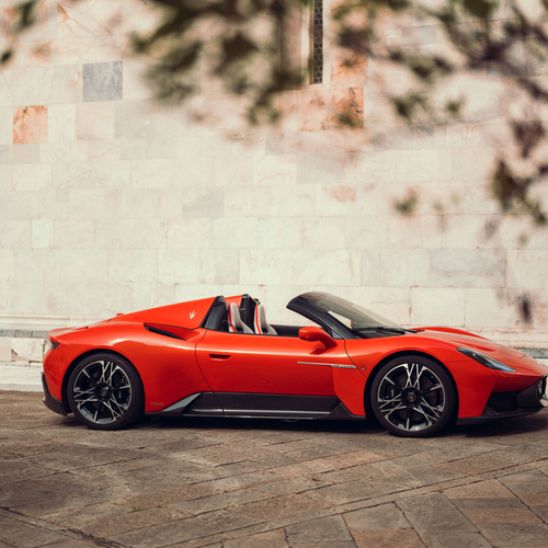2026 Maserati MCPURA Cielo Devil Orange Side View