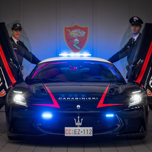 2026 Maserati MCPURA Carabinieri Front View