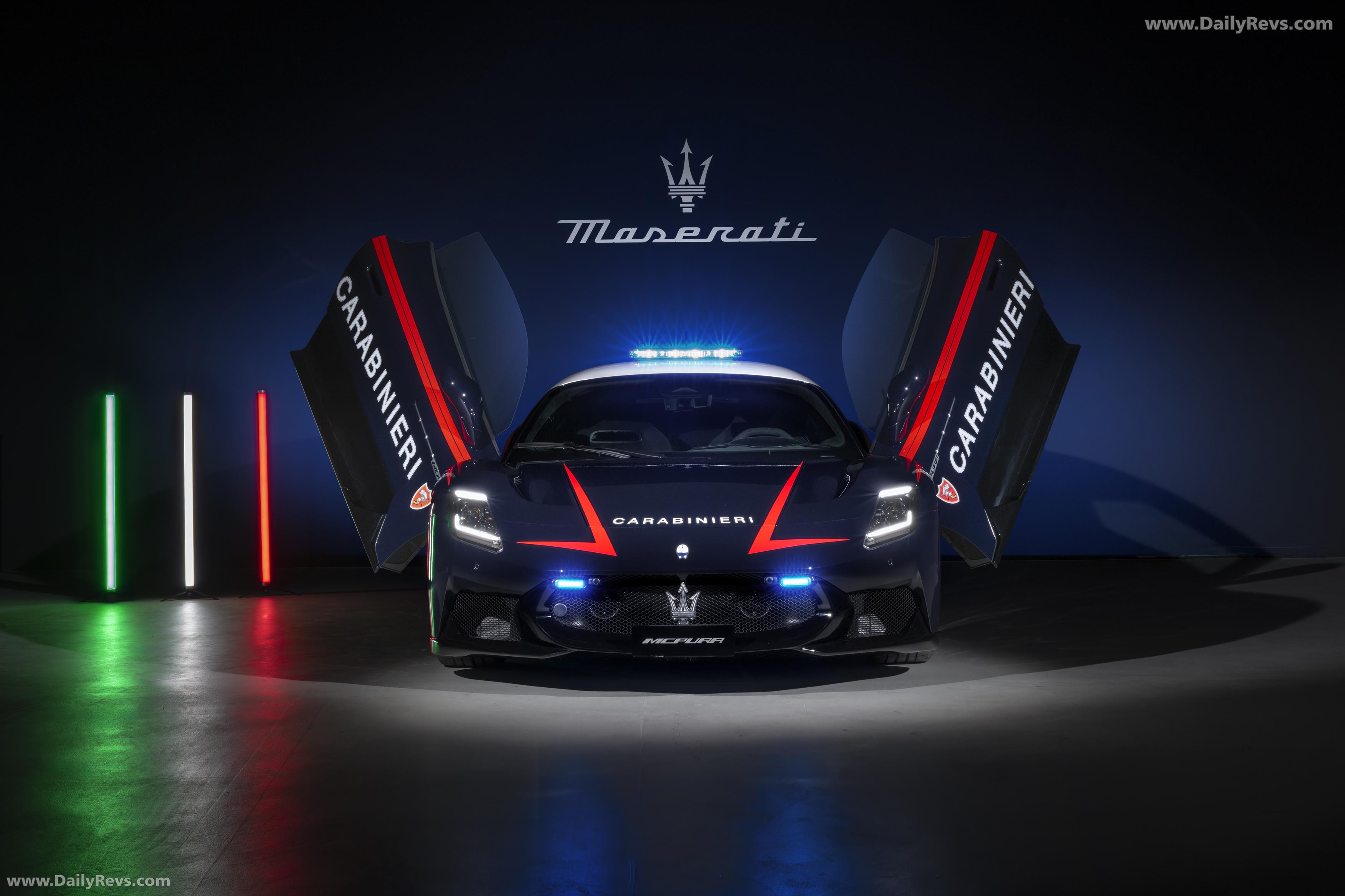 2026 Maserati MCPURA Carabinieri Front View