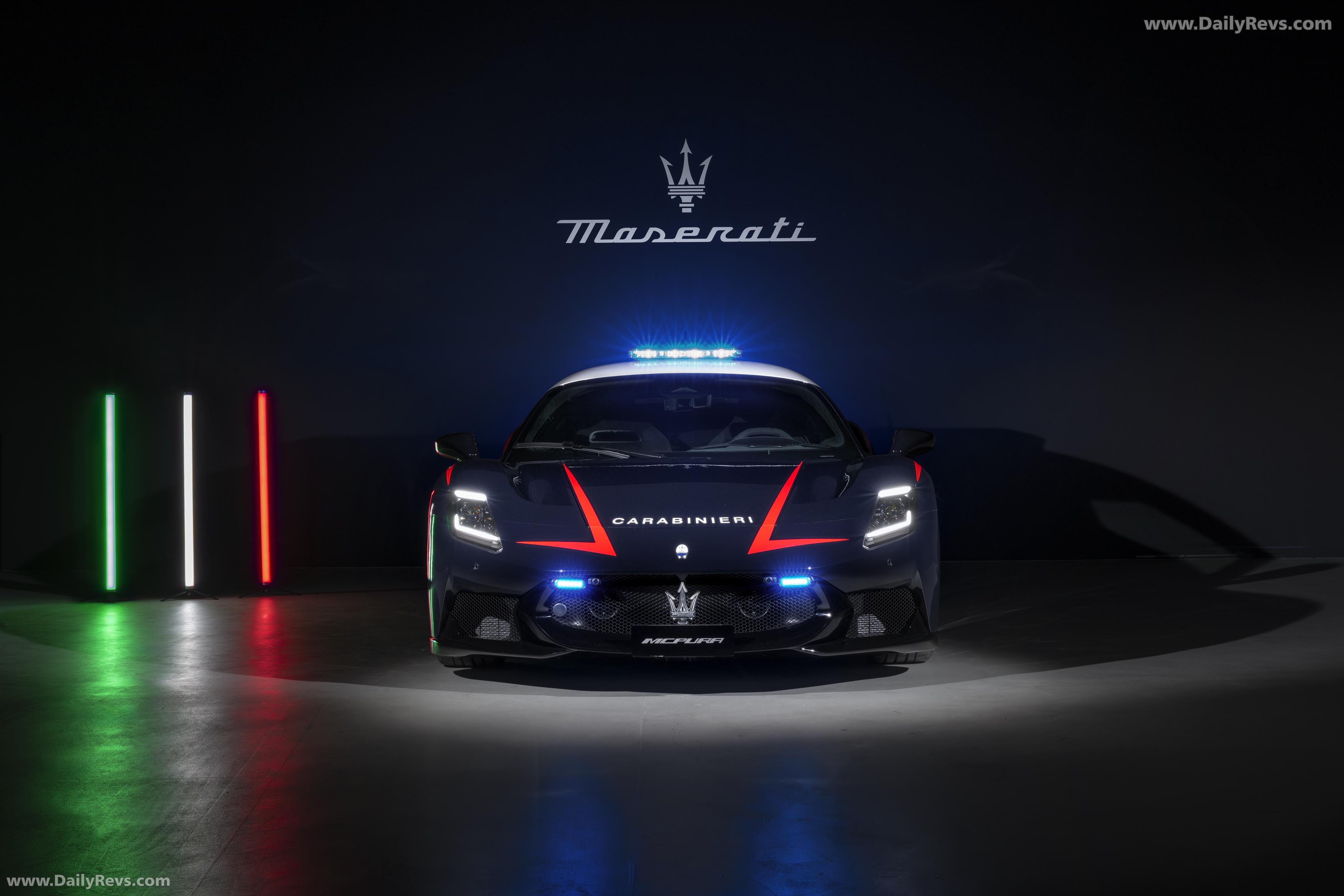 2026 Maserati MCPURA Carabinieri Front View