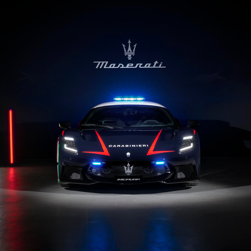2026 Maserati MCPURA Carabinieri Front View