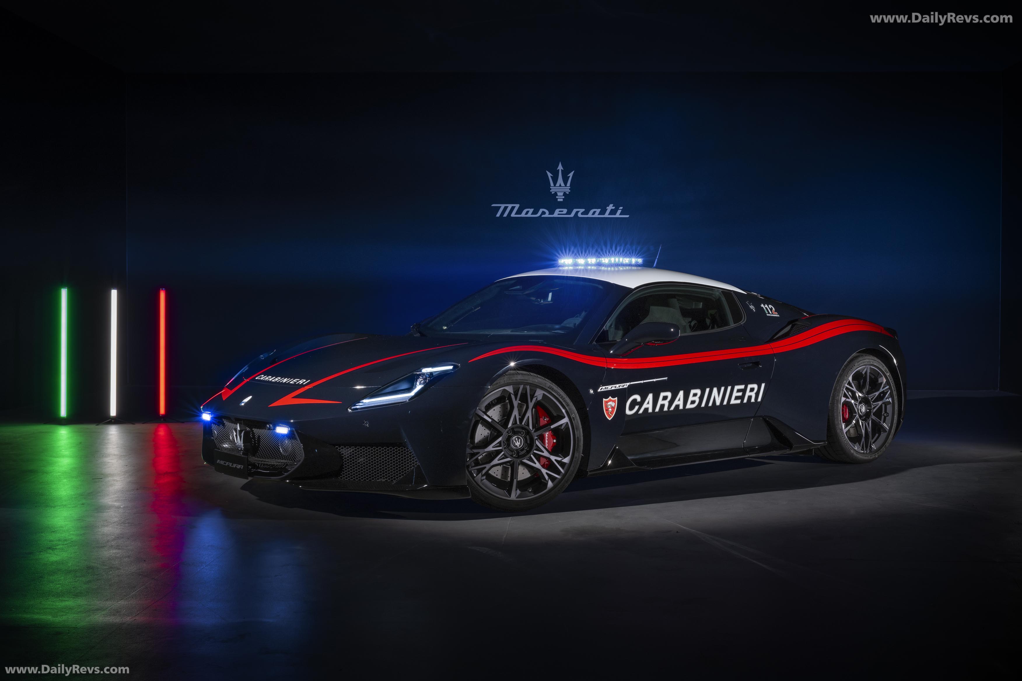 2026 Maserati MCPURA Carabinieri Front View