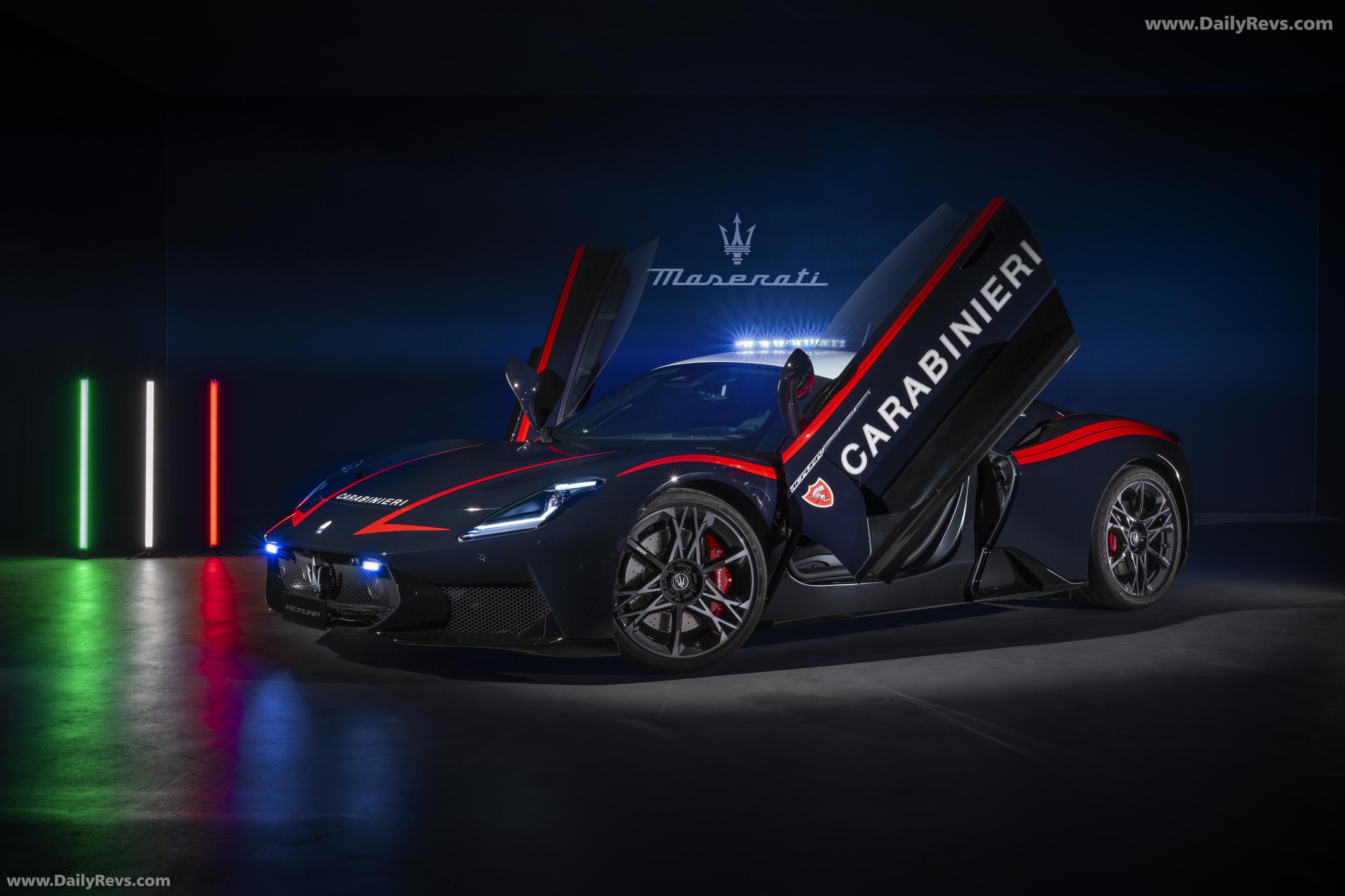2026 Maserati MCPURA Carabinieri Front View