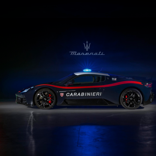 2026 Maserati MCPURA Carabinieri Side View