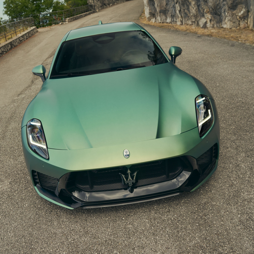 2027 Maserati GranTurismo Trofeo Green Jupiter Front View