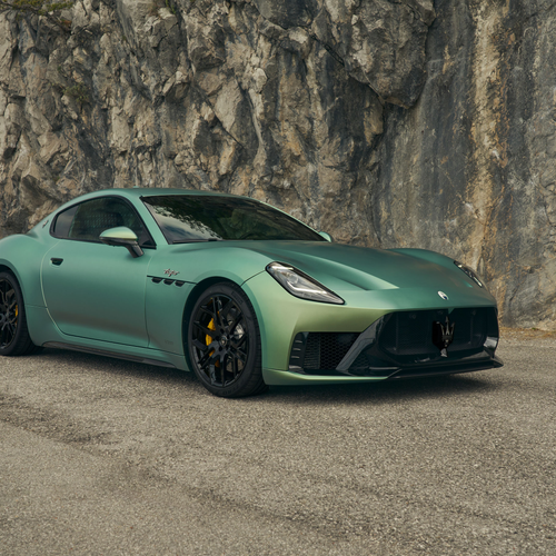 2027 Maserati GranTurismo Trofeo Green Jupiter Front View