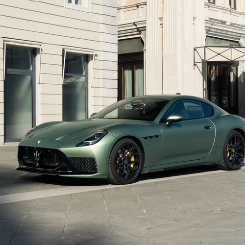 2027 Maserati GranTurismo Trofeo Green Jupiter Front View