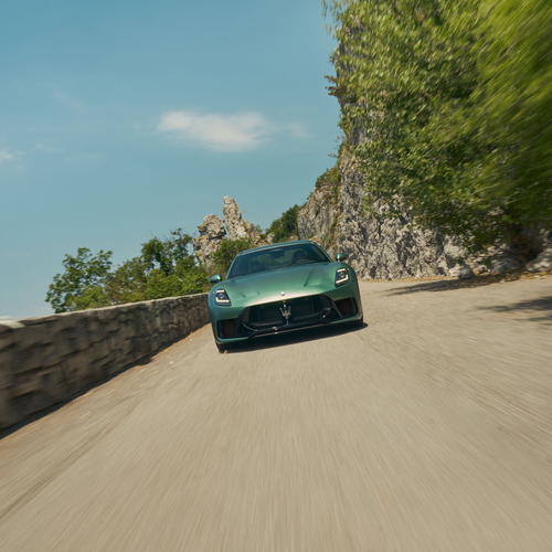 2027 Maserati GranTurismo Trofeo Green Jupiter Front View