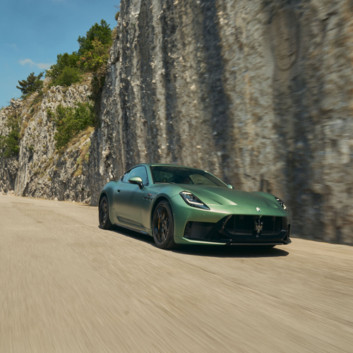 2027 Maserati GranTurismo Trofeo Green Jupiter Front View