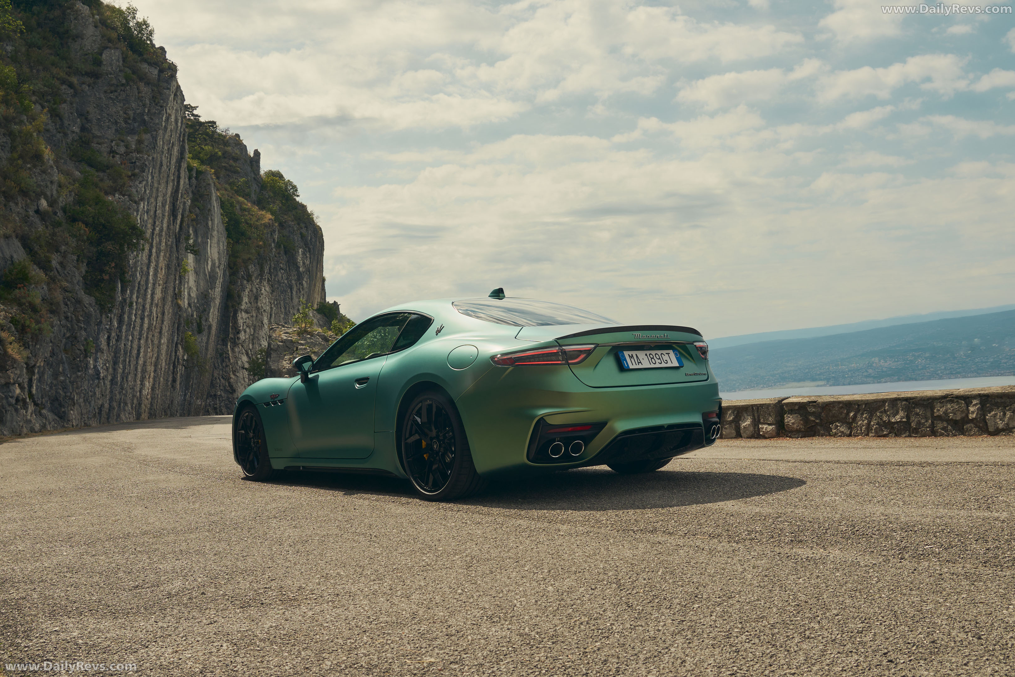 2027 Maserati GranTurismo Trofeo Green Jupiter Rear View