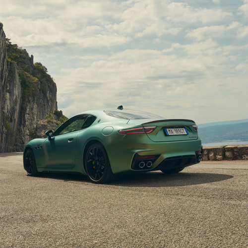 2027 Maserati GranTurismo Trofeo Green Jupiter Rear View
