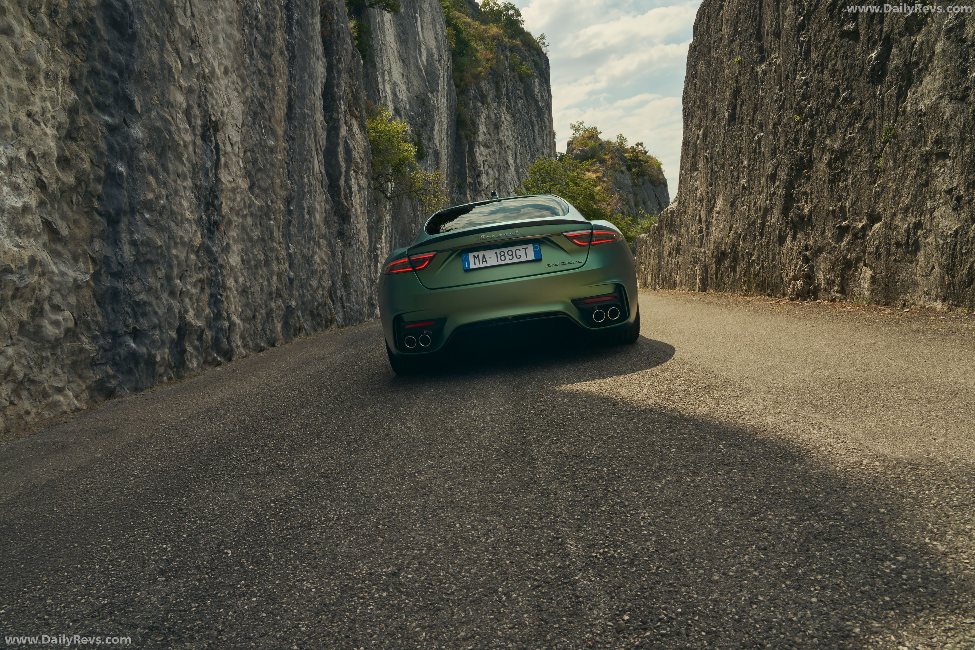 2027 Maserati GranTurismo Trofeo Green Jupiter Rear View