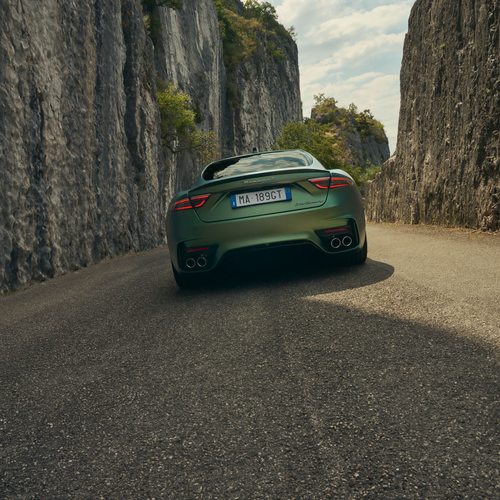2027 Maserati GranTurismo Trofeo Green Jupiter Rear View
