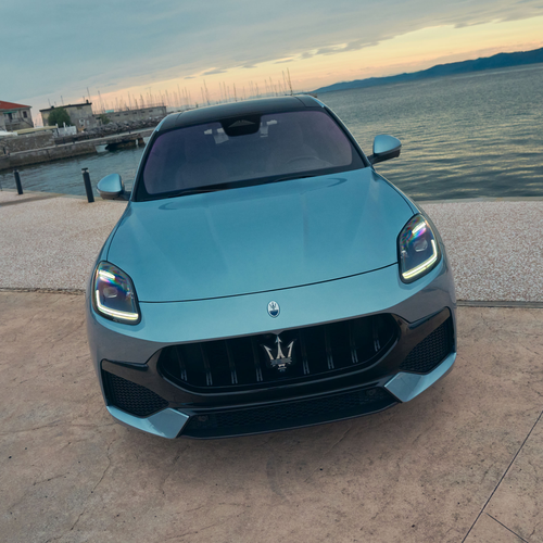 2027 Maserati Grecale Trofeo V6 Grigio Lamiera Front View