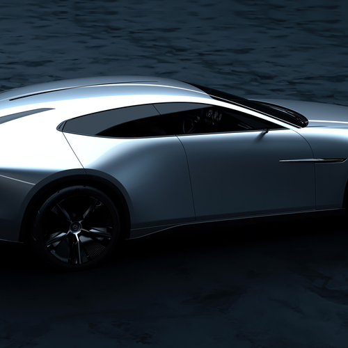 2025 Mazda Vision X-Coupe Concept Rear View