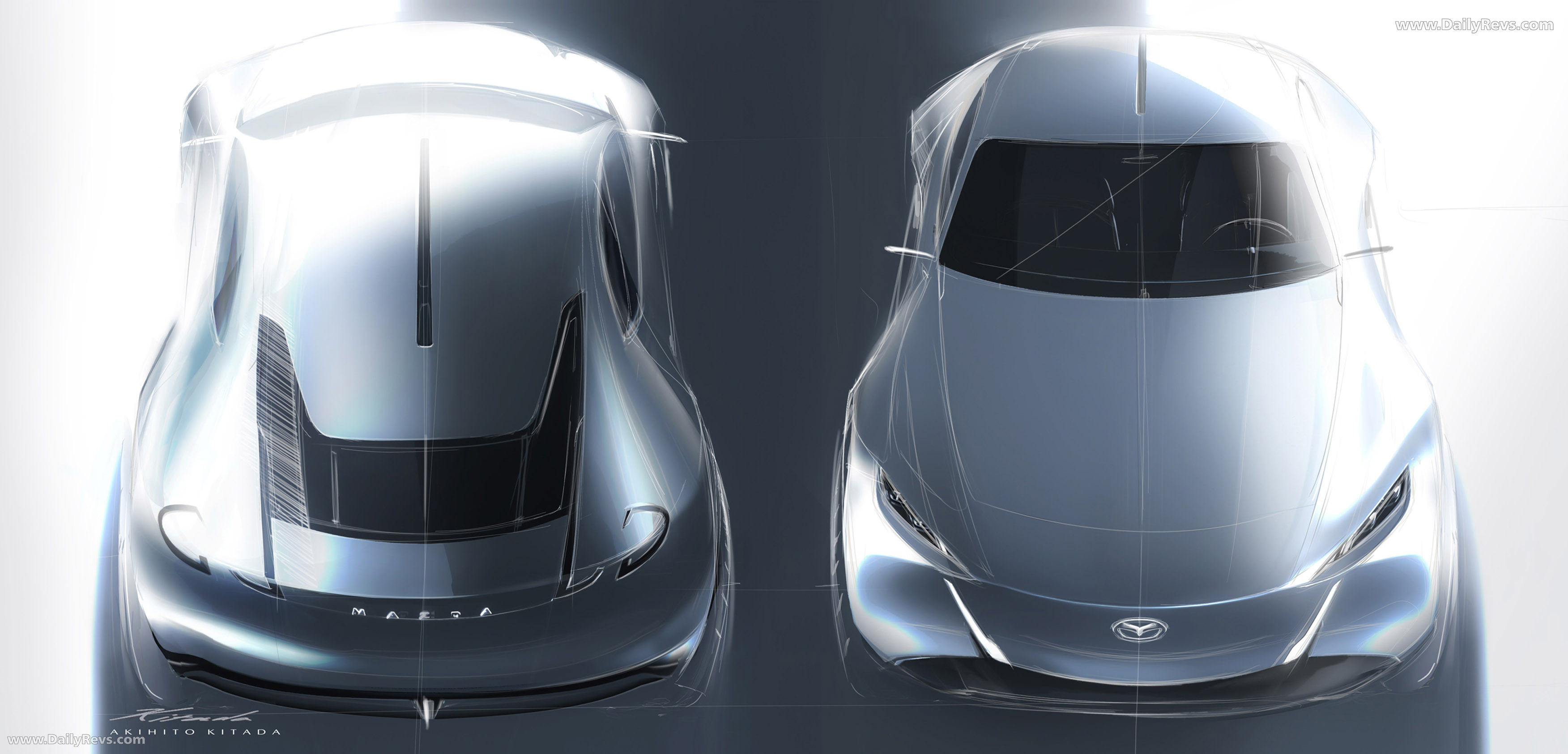 2025 Mazda Vision X-Coupe Concept Sketches