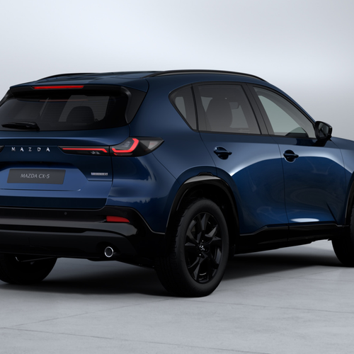 2026 Mazda CX-5 Navy Blue Rear View