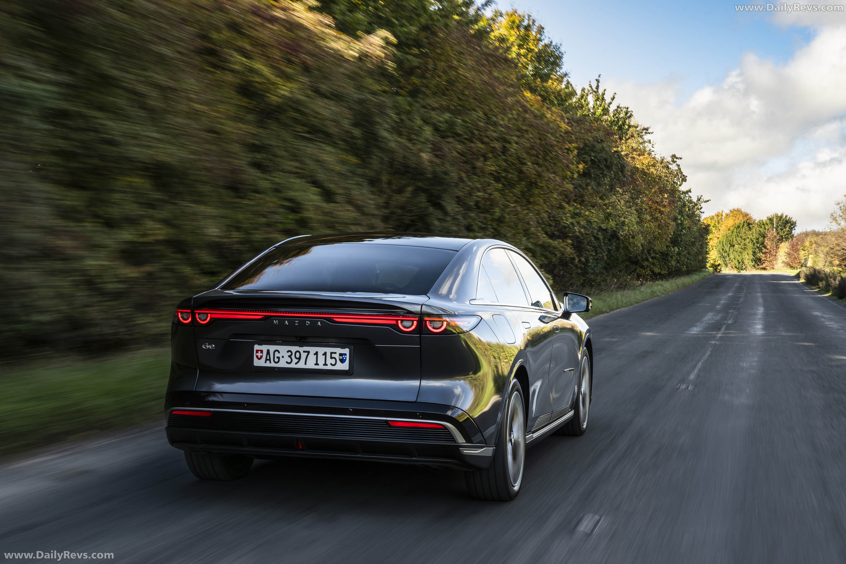 2025 Mazda 6e Takumi Machine Grey Rear View
