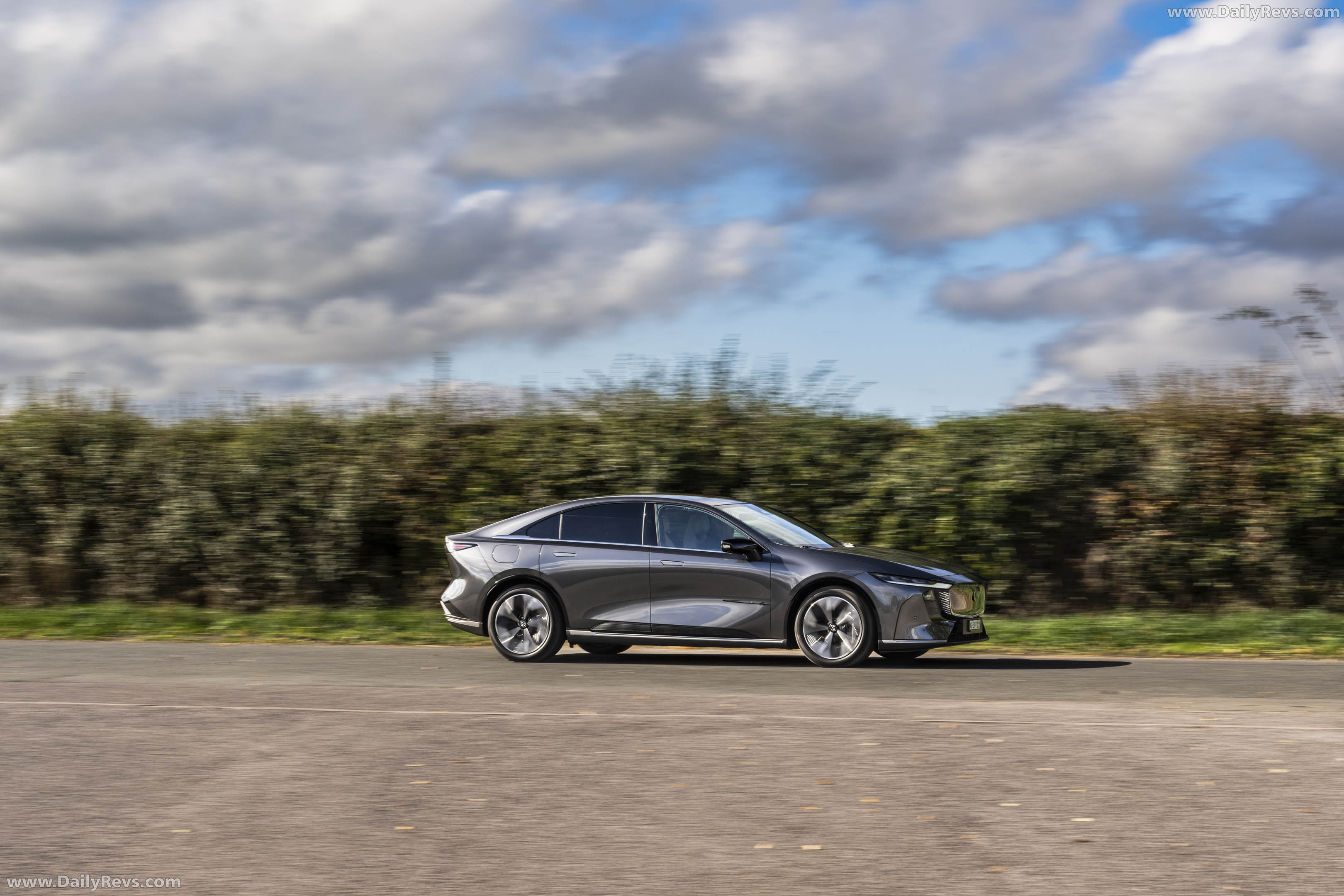 2025 Mazda 6e Takumi Machine Grey Side View