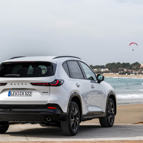 2026 Mazda CX-5 Homura Rhodium White Rear View