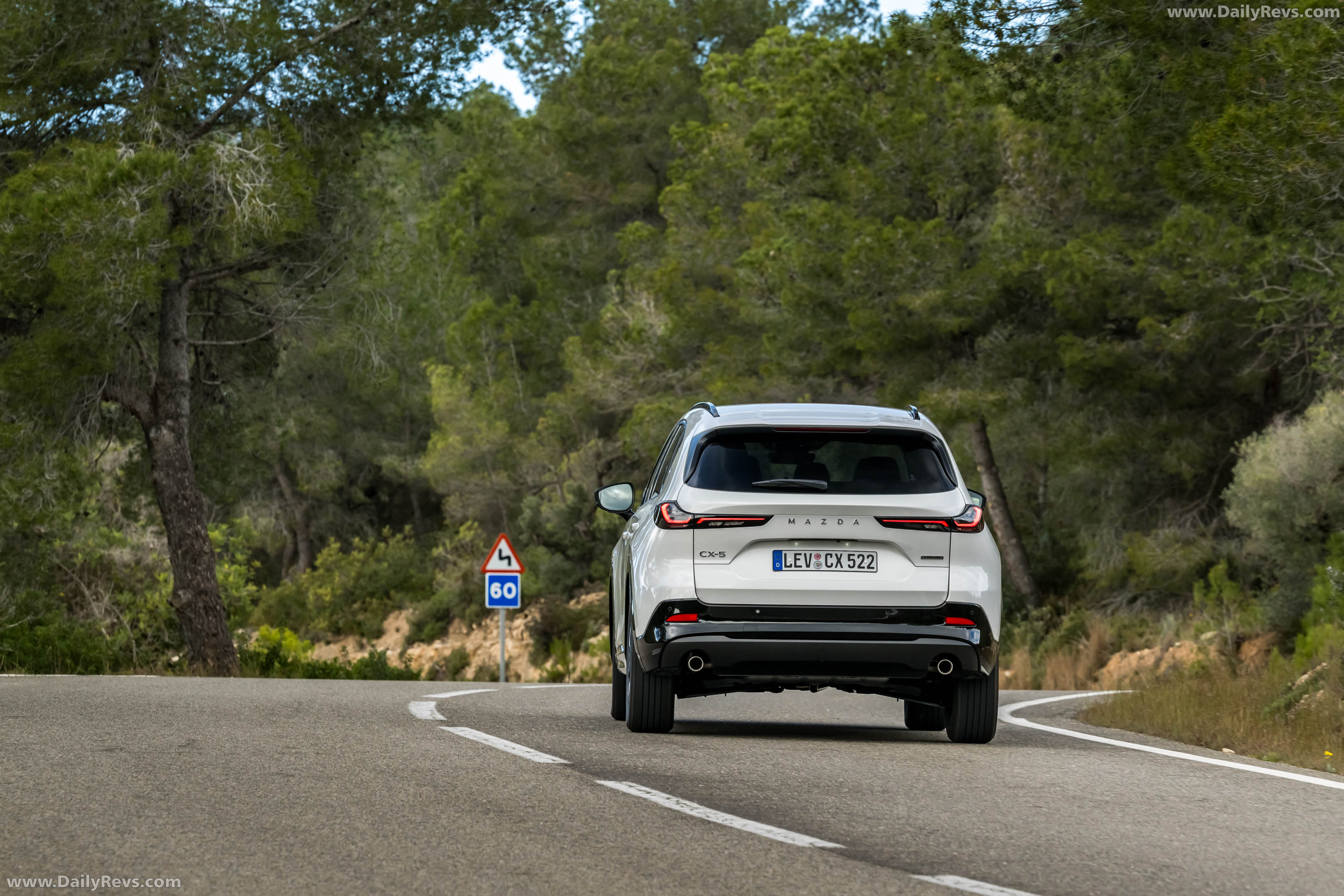 2026 Mazda CX-5 Homura Rhodium White Rear View