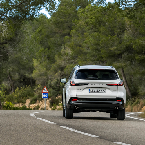 2026 Mazda CX-5 Homura Rhodium White Rear View