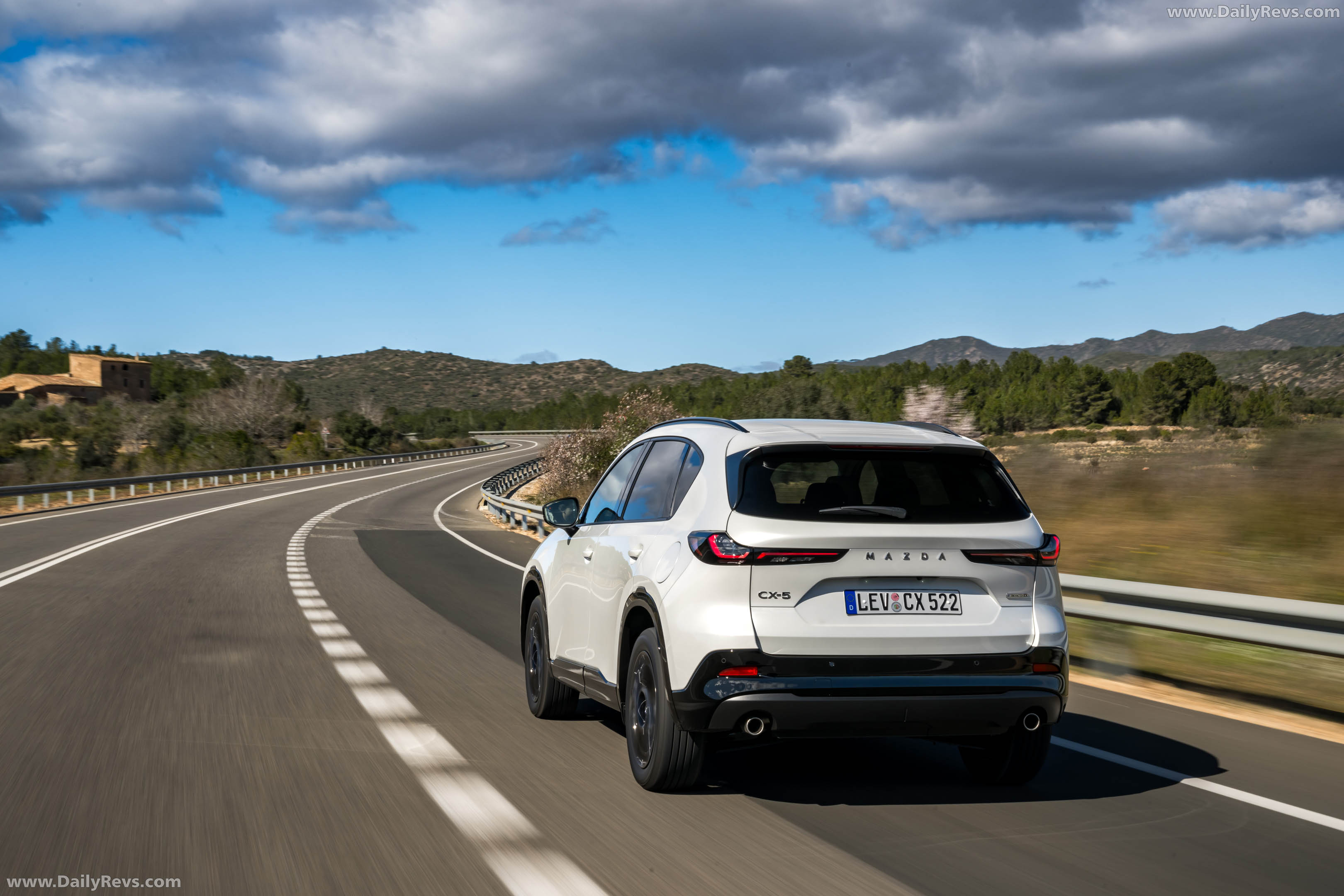 2026 Mazda CX-5 Homura Rhodium White Rear View