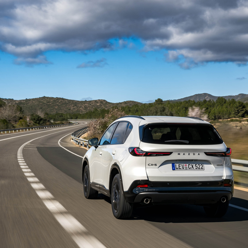 2026 Mazda CX-5 Homura Rhodium White Rear View