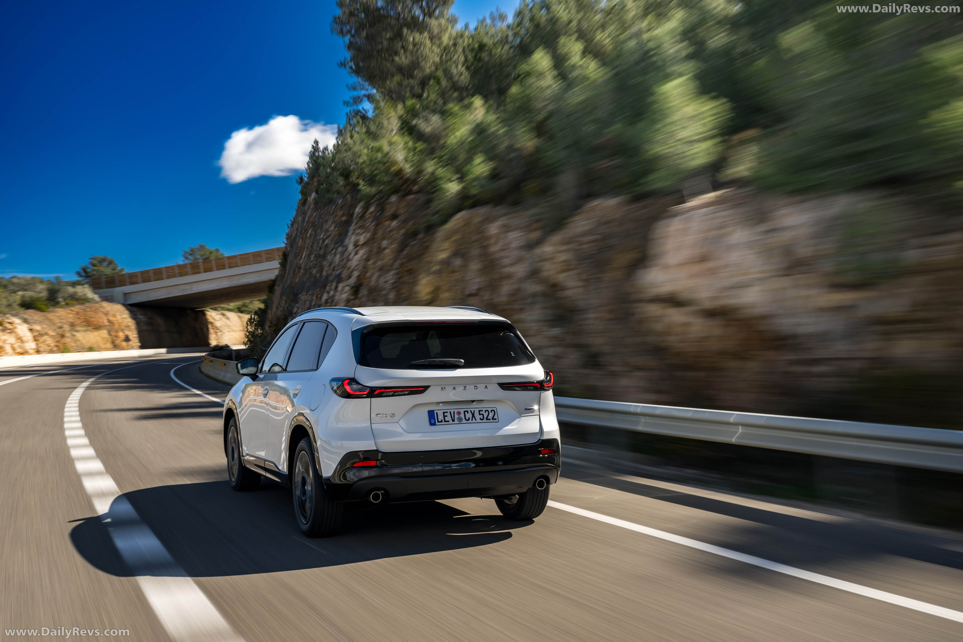 2026 Mazda CX-5 Homura Rhodium White Rear View
