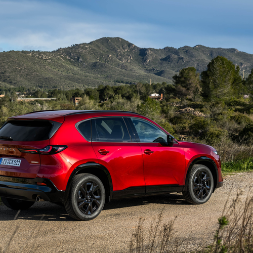 2026 Mazda CX-5 Homura Soul Red Crystal Rear View