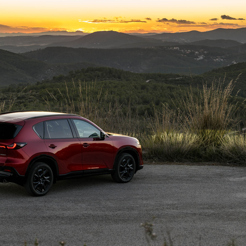 2026 Mazda CX-5 Homura Soul Red Crystal Rear View