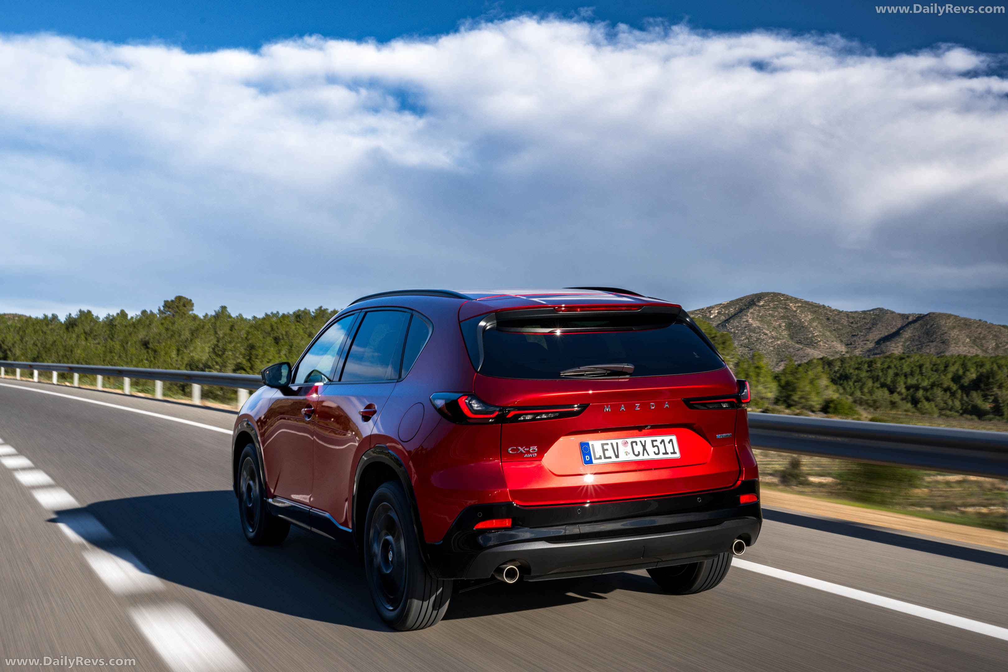 2026 Mazda CX-5 Homura Soul Red Crystal Rear View